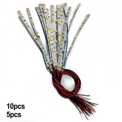 10pcs for Pre Wired White Strip 6 Led For SMD LED Light Flexible 12V ~ 18V