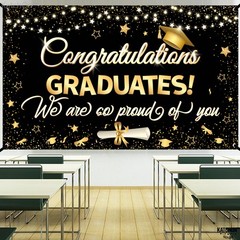 Graduation Decorations 2026 | XtraLarge Congrats Grad Banner – 72×44 Inch, Gr…