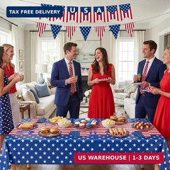 4th of July Decorations, 250th Anniversary Patriotic Party Supplies, Plates and