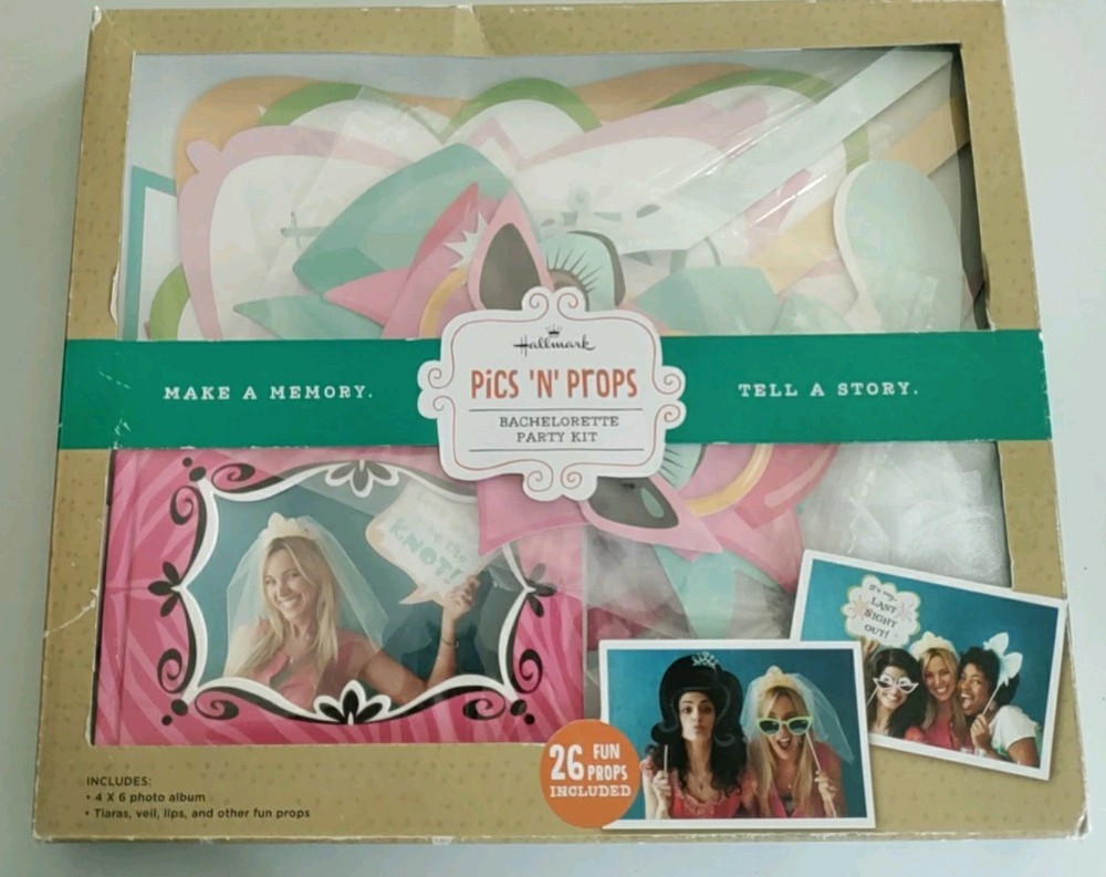 HALLMARK PICS ‘N’ PROPS Bachelorette Party Kit Album Photo Props Wedding