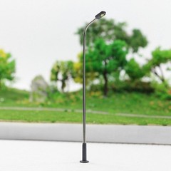 Set of 12 Model Railway Lamp Posts Warm White LED Light Single Head 14CM