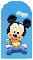 Mickey Mouse Prince Crown Arch Backdrop Cover Birthday Party Background Prop
