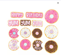 Donut birthday party wall decor