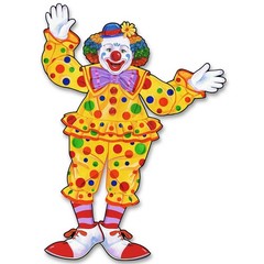 Beistle Jointed Circus Clown – Party Supply Decoration for Circus