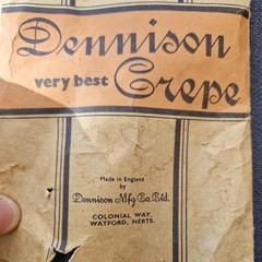 Vintage Winfield & Dennison Crepe Paper in Original Packets Orange & Black