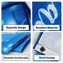 6x4ft Happy 65th Birthday Banner Backdrop – 65 Years Old Birthday Decorations…