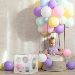 14 Holes Balloon Sizer Cube Box Collapsible Measurement Tool for Birthday Party