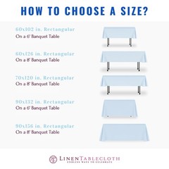 LinenTablecloth 60 x 102-Inch Rectangular Polyester Tablecloth White