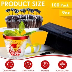 Plastic Graduation Tumblers – Set of 100, Class of 2026