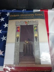 NEW Medieval Castle Door Doorway Knight Princess Party Decoration