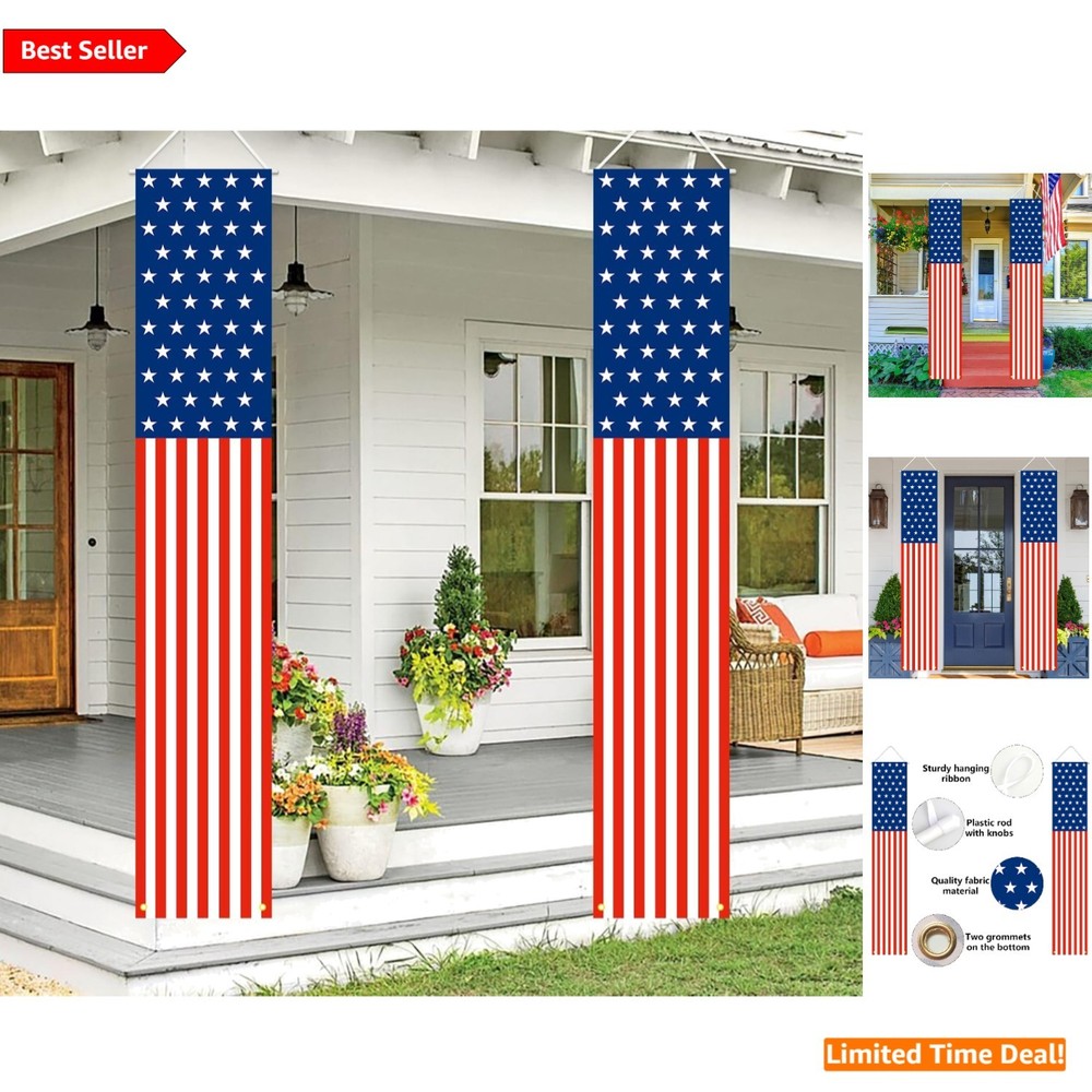 Durable Grommet Hanging Flag Banners – Perfect for 4th of July Festivities