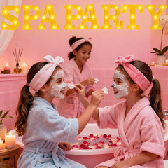 8 Pcs Spa Party Decorations Lights up Sign 6.42 Inch Spa Theme LED Neon