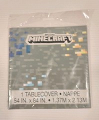 Unique Mojang Minecraft Plastic TableCover 54″ x 84″ 2018 New Sealed