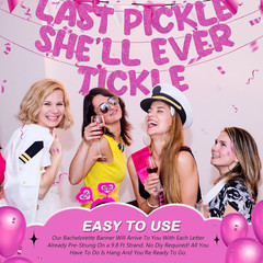 Pre Strung Funny Bachelorette Banner Naughty Bachelorette Party Decorations Glit