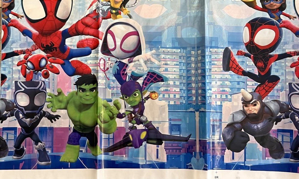 Spidey Amazing Friends Happy Birthday Tablecloth Spider Man Brand New Party Fun