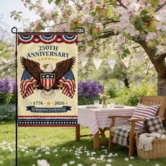 Vivid Double-Sided 250th Anniversary Garden Flag – Perfect for Independence Day