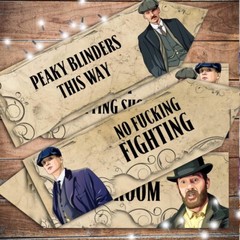 Set of 4 Peaky Blinders Party Decoration Arrows House Decor Birthday Celebration