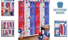 2-Pack Red, White & Blue Foil Fringe Curtains for 4th of July & Patriotic Cel…
