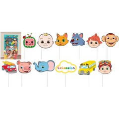 Cocomelon Baby Cute Kids Birthday Party Decoration Scene Setters w/Photo Props