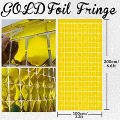 Gorgeous Metallic Foil Fringe Curtains – Ideal for New ‘s or Weddings