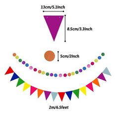 Fiesta Paper Fan Party Decorations Set, Multicolor Cinco De Mayo Pom Poms Pen…