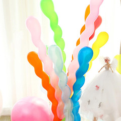 100 Pcs 40 Inches Latex Spiral Balloons Twisted Long Rainbow Party Balloons Pear