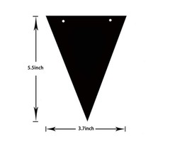 20 Feet White Triangle Flag Banner for Party Decorations – 30pcs Flags
