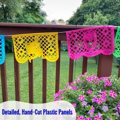 Lucha Libre Party Decorations – PLASTIC Papel Picado Banners (2 pack, 10 flag…