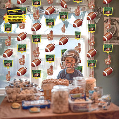 8 Pcs Football Party Decorations Football Themed Birthday Party Hanging Swirl De