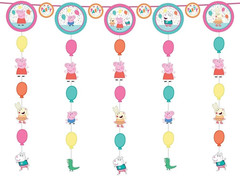 Peppa Pig Confetti Party Hanging String Decoration (48″) – Multicolor Cardboard