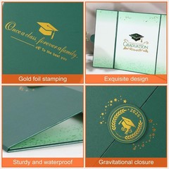2026 Graduation Memory Book – Elegant Autograph Sign-In with Gold Embossing