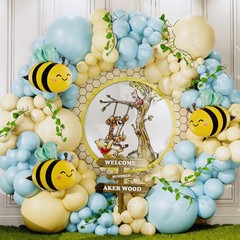 ALL-IN-1 Winnie Balloon Arch Kit with BONUS Bee Balloon for Pooh Baby Shower