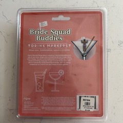 I Do Crew Bride Squad Buddies Glass Decorations 4pc Set