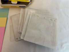 28 CD Sleeves Aidata Computer Accessories Fits 3 or 2 Ring Binder OPEN BOX New