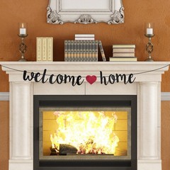 Banner Small Black Glitter Homecoming Party Sign Military Army Family Theme