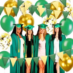 Graduation Party Decorations Green Gold 2026/Green Gold Graduation Decoration…