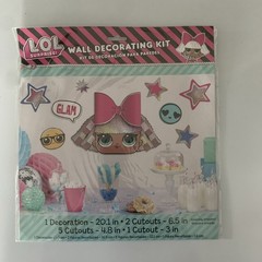 LOL SURPRISE Together 4 Eva Shimmer Wall Decorating KIT (9pc)~ Birthday Party