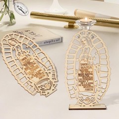 12 PCS Wooden Baptism Centerpieces Table Decorations Bautizo Para Nino Nina
