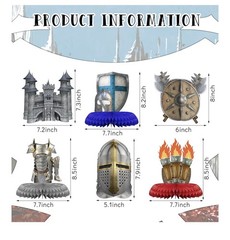Medieval Knight Party Decorations Table Scene Setter Cutouts Banner