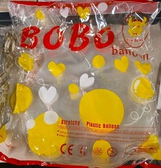 20 Light Up LED Balloons, Warm White, Use With Air Or Helium