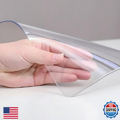 ProsperJoyChant Clear Table Protector 42 x 78 Inch, 1.4mm Thick Waterproof PVC P