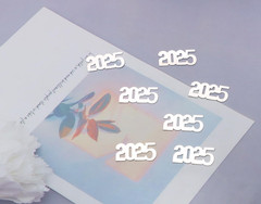 200Pcs 2025 Confetti New Year Table Decor Glitter Confetti Christmas Confetti fo