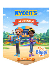 BLIP PI PERSONALIZED KIDS PARTY DECOR BIRTHDAY CUSTOM NAME DECORATION