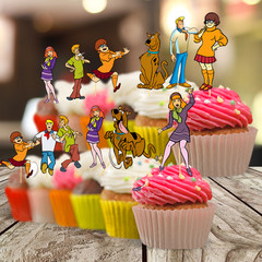 FREE CUSTOM SCOOBY DOO party supplies decoration balloons theme cupcake topper