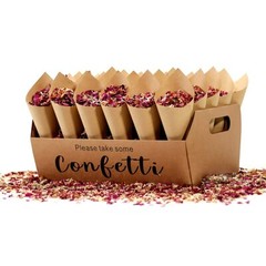 Dried Flower Petals 12 Packs Biodegradable Confetti Real Rose Wedding Decor