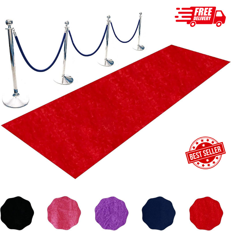 Red Carpet Runner for Party Wedding Aisle Decorations 4FTx15FT Aisle Runners …