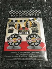 HOLLYWOOD MOVIE NIGHT Room Decorating Kit Birthday Party Supplies NEW SEALED