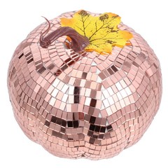 Disco Halloween Decor: Disco Pumpkin Adornment With Mirror Finish – Party