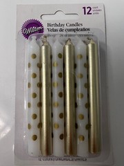 WOW! 6 Packs Wilton 3” Gold 50th Birthday 50th Anniversary 72 Candles (6 x12)