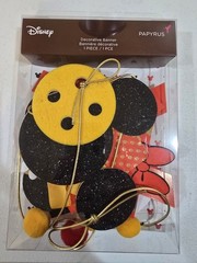 Disney Papyrus Mickey Mouse Decorative Felt Banner Black Yellow Red